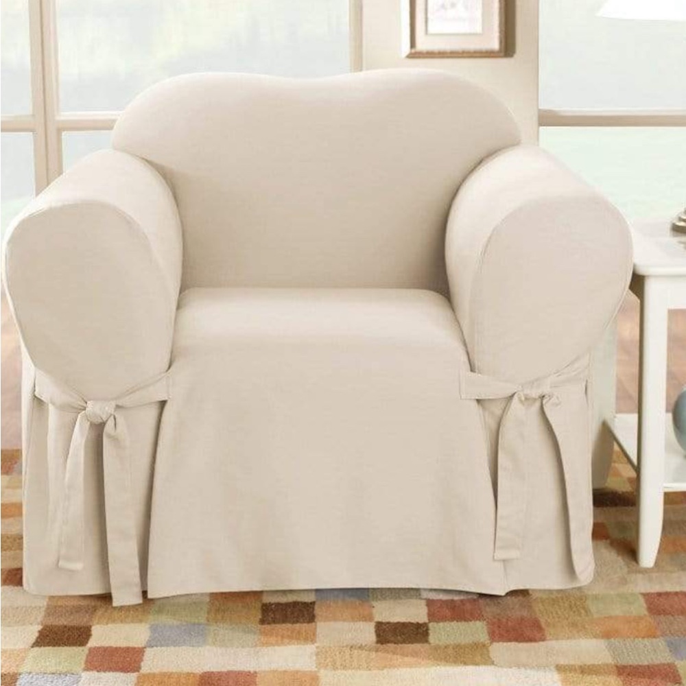NWOT Sure Fit Chair and Ottoman Cover